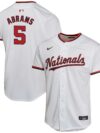 CJ Abrams Washington Nationals Nike Youth Home Game Player Jersey - White