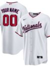 Washington Nationals Nike Youth Replica Custom Jersey - White
