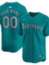 Seattle Mariners Nike Alternate Limited Custom Jersey?? Aqua