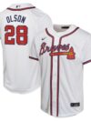 Matt Olson Atlanta Braves Nike Youth Home Game Player Jersey - White