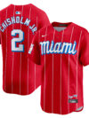 Jazz Chisholm Jr. Miami Marlins Nike City Connect Limited Player Jersey - Red