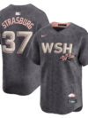 Stephen Strasburg Washington Nationals Nike City Connect Limited Player Jersey - Charcoal