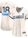 Yoshinobu Yamamoto Los Angeles Dodgers Nike Women's 2024 City Connect Limited Player Jersey - Cream