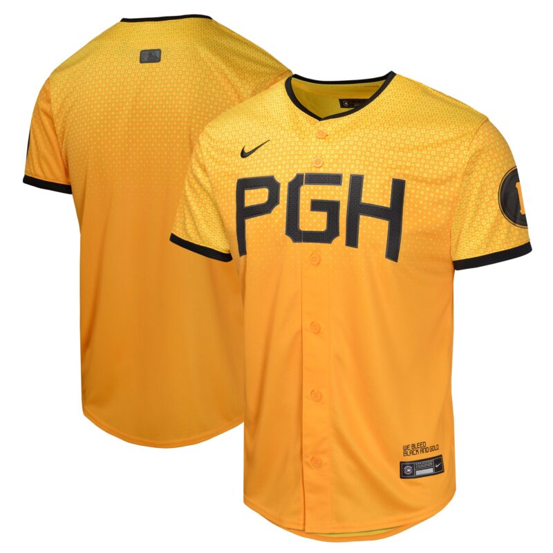 Pittsburgh Pirates Nike Youth City Connect Limited Jersey - Gold