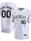 Colorado Rockies Nike Home Limited Custom Jersey - White