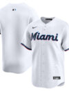 Miami Marlins Nike Home Limited Jersey - White