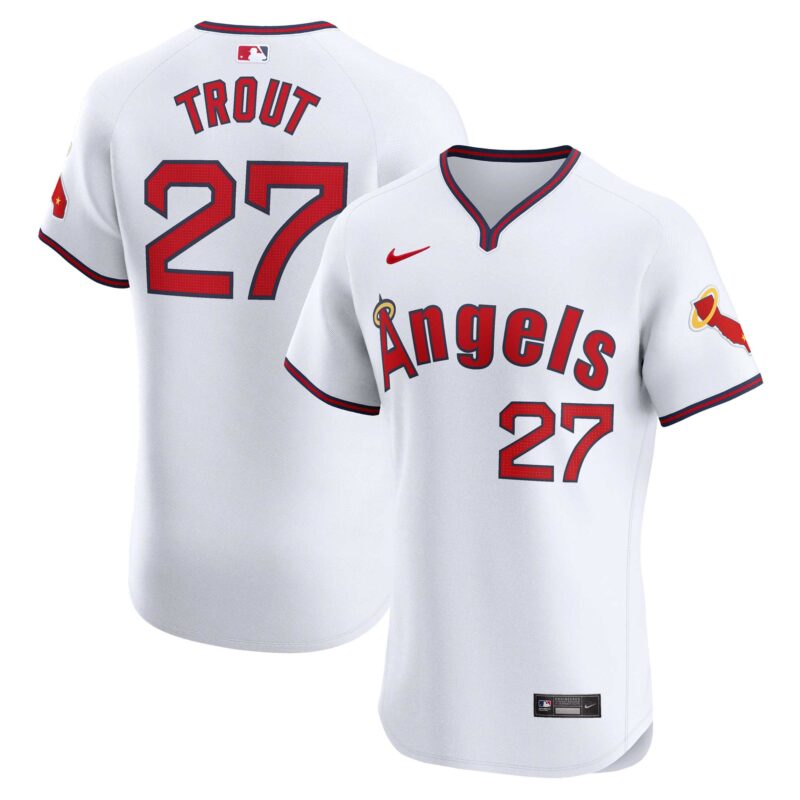 Mike Trout Los Angeles Angels Nike Alternate Elite Player Jersey - White