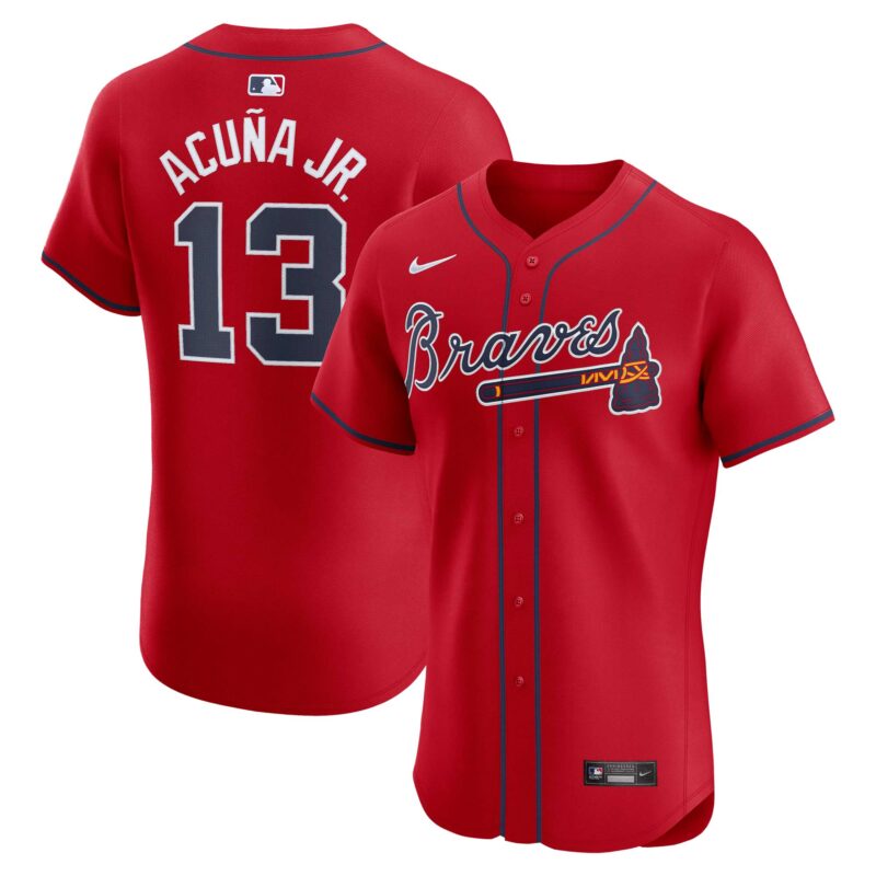 Ronald Acu?a Jr. Atlanta Braves Nike Alternate Elite Player Jersey - Red