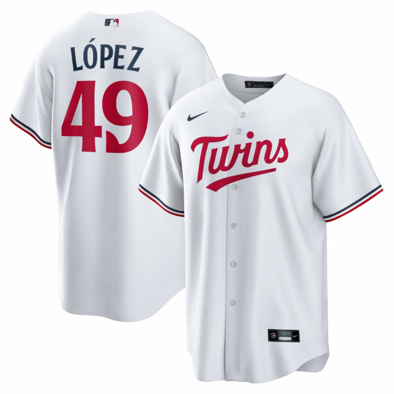 Pablo L?pez Minnesota Twins Nike Home Replica Player Jersey - White