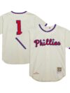 Richie Ashburn Philadelphia Phillies Mitchell & Ness Cooperstown Collection 1948 Authentic Jersey - Cream