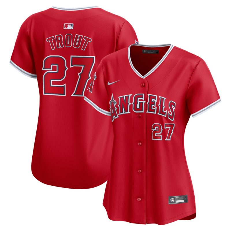 Mike Trout Los Angeles Angels Nike Women's Alternate Limited Player Jersey?? Red