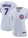 Dansby Swanson Chicago Cubs Nike Women's Home Replica Player Jersey - White/Royal