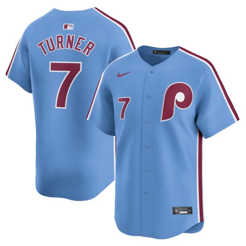 Trea Turner Philadelphia Phillies Nike Alternate Limited Player Jersey?? Light Blue