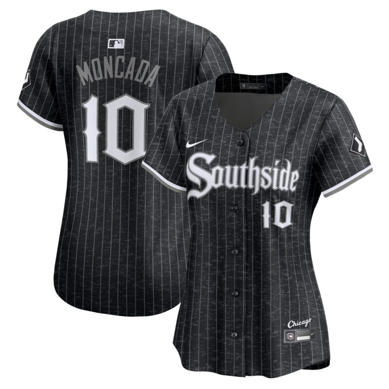 Yo?n Moncada Chicago White Sox Nike Women's City Connect Limited Player Jersey - Black