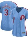 Bryce Harper Philadelphia Phillies Nike Women's Alternate Limited Player Jersey?? Light Blue