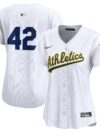 Oakland Athletics Nike Women's 2024 Jackie Robinson Day Home Limited Jersey?? White