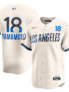 Yoshinobu Yamamoto Los Angeles Dodgers Nike 2024 City Connect Limited Player Jersey - Cream