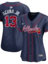 Ronald Acu?a Jr. Atlanta Braves Nike Women's Alternate Limited Player Jersey?? Navy