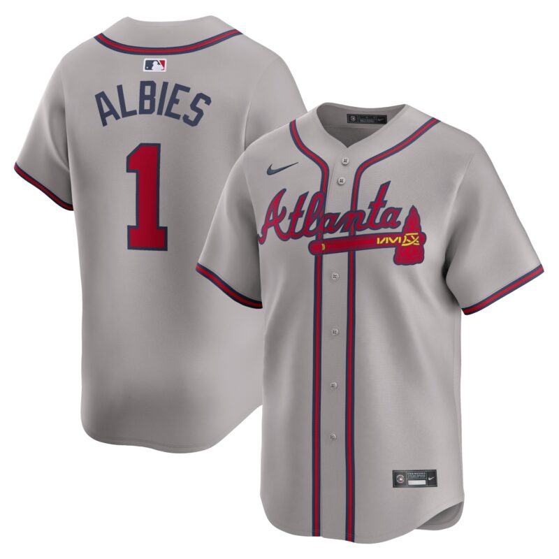 Ozzie Albies Atlanta Braves Nike Away Limited Player Jersey - Gray