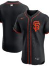 San Francisco Giants Nike Alternate Vapor Premier Elite Patch Jersey - Black
