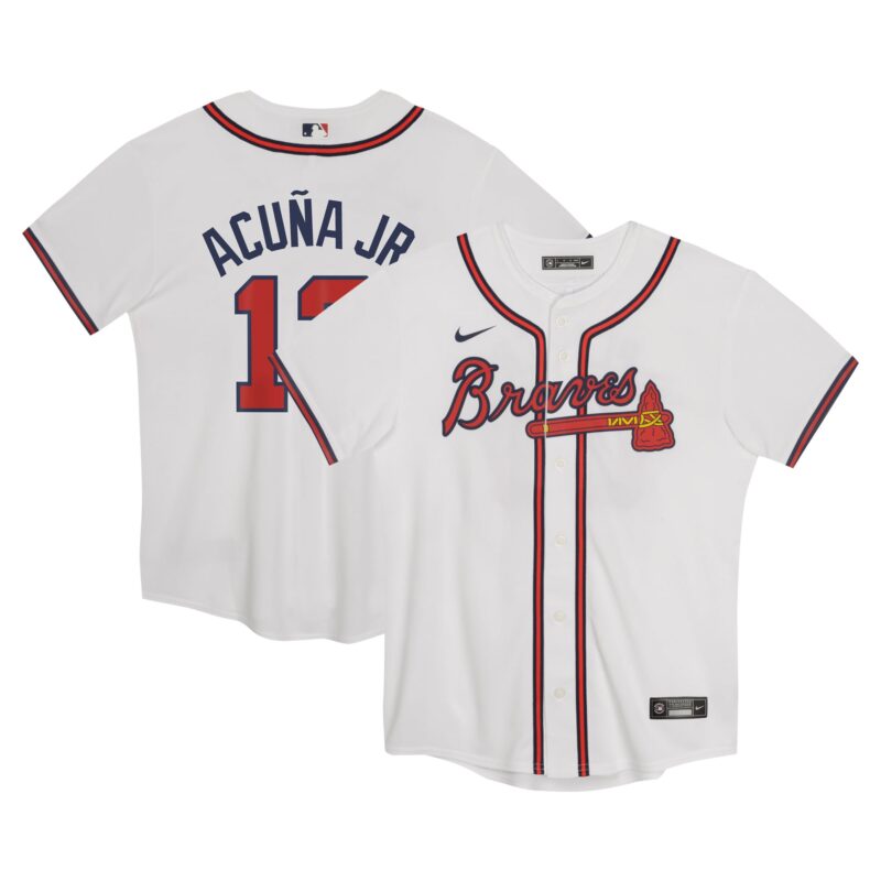 Ronald Acu?a Jr. Atlanta Braves Nike Preschool Home Game Jersey - White