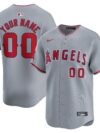 Los Angeles Angels Nike Away Limited Custom Jersey - Gray