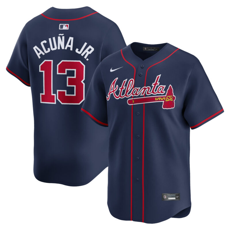 Ronald Acu?a Jr. Atlanta Braves Nike Alternate Limited Player Jersey?? Navy