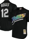 Wade Boggs Tampa Bay Rays Mitchell & Ness Cooperstown Collection 1991 Mesh Batting Practice Jersey - Black