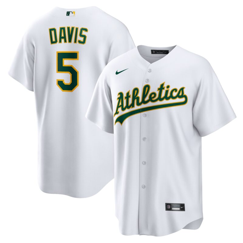 JD Davis Oakland Athletics Nike Home Replica Jersey - White
