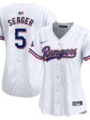 Corey Seager Texas Rangers Nike Women's 2024 Gold Collection Limited Player Jersey?? White