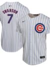 Dansby Swanson Chicago Cubs Nike Youth Home Game Player Jersey - White