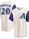 Luis Gonzalez Arizona Diamondbacks Nike Alternate Cooperstown Collection Player Jersey - Cream/Purple