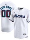 Miami Marlins Nike Youth Home Limited Custom Jersey - White