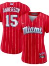 Brian Anderson Miami Marlins Nike Women's City Connect Replica Player Jersey - Red
