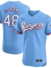 Jacob deGrom Texas Rangers Nike Alternate Elite Player Jersey - Light Blue