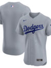 Los Angeles Dodgers Nike Alternate Vapor Premier Elite Patch Jersey - Gray