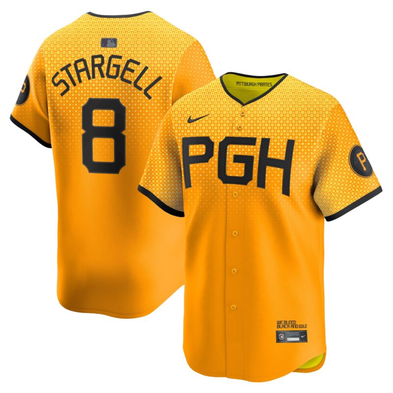 Willie Stargell Pittsburgh Pirates Nike City Connect Limited Player Jersey - Gold