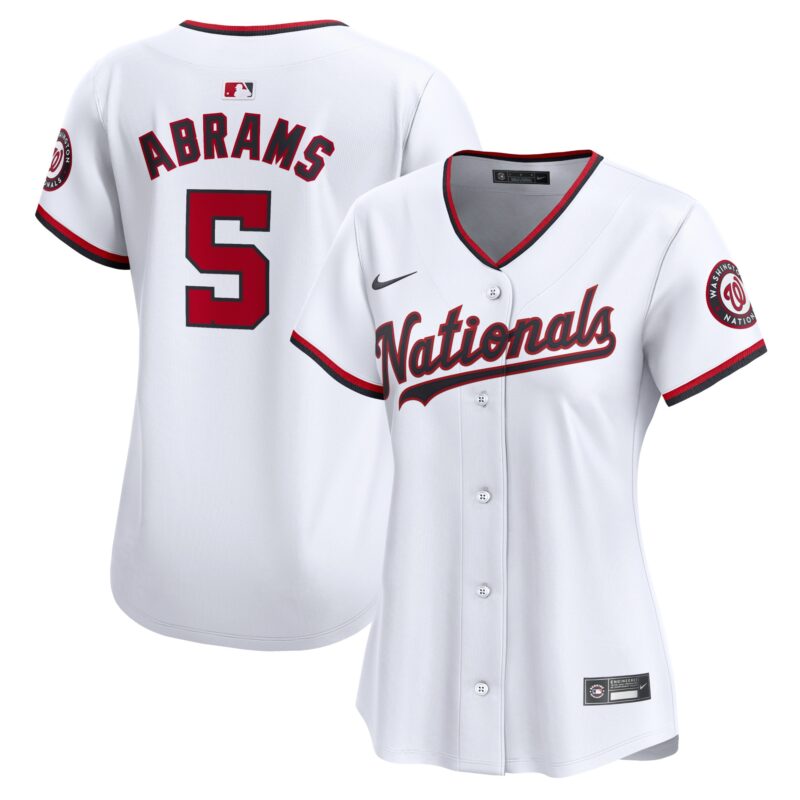 CJ Abrams Washington Nationals Nike Women's Home Limited Player Jersey?? White