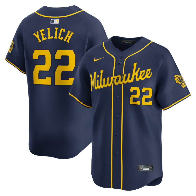 Christian Yelich Milwaukee Brewers Nike Alternate Limited Player Jersey?? Navy