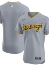 Pittsburgh Pirates Nike Road Vapor Premier Elite Patch Jersey - Gray
