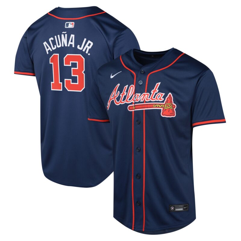 Ronald Acu?a Jr. Atlanta Braves Nike Youth Alternate Limited Player Jersey?? Navy