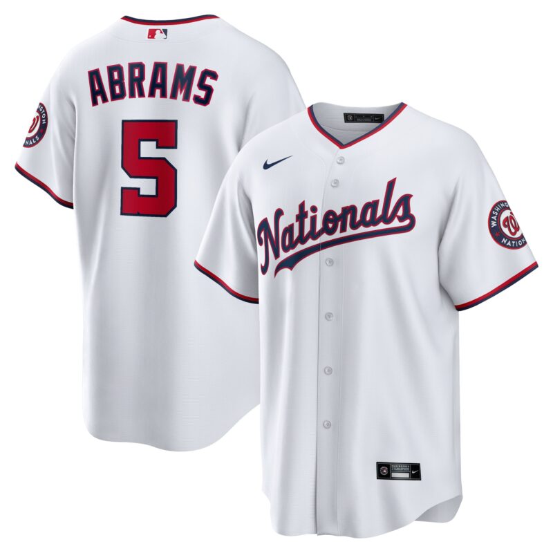 C.J. Abrams Washington Nationals Nike Home Replica Jersey - White