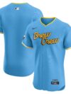 Milwaukee Brewers Nike City Connect Elite Jersey - Powder Blue