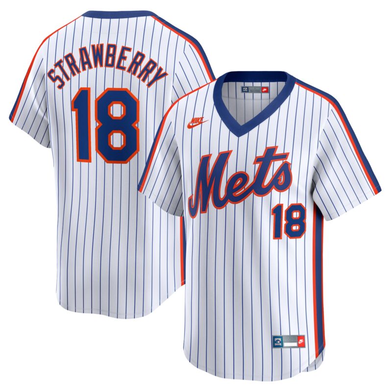 Darryl Strawberry New York Mets Nike Throwback Cooperstown Limited Jersey - Navy
