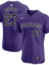 Kris Bryant Colorado Rockies Nike Alternate Elite Player Jersey - Purple