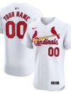 St. Louis Cardinals Nike Home Elite Custom Jersey - White