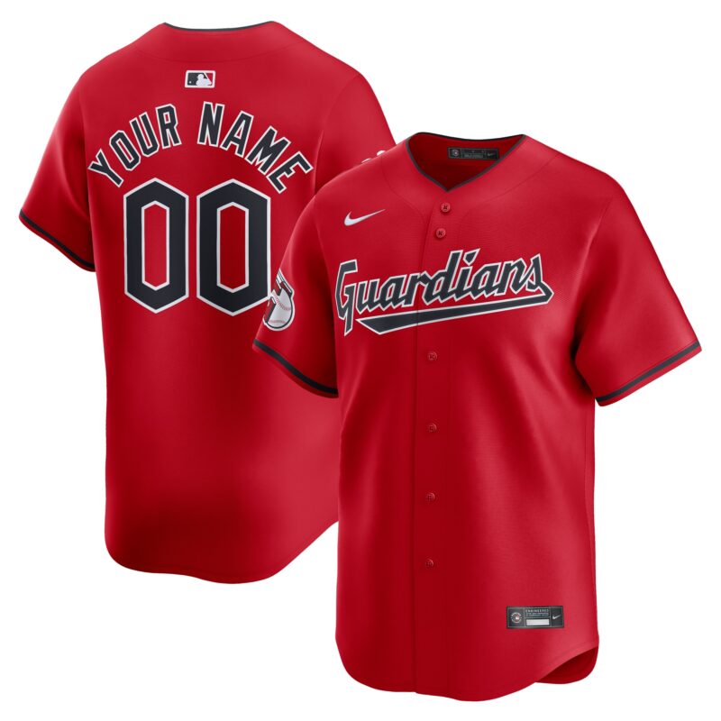 Cleveland Guardians Nike Alternate Limited Custom Jersey?? Red