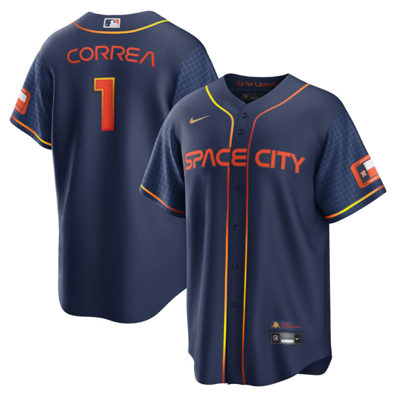 Carlos Correa Houston Astros Nike City Connect Replica Player Jersey - Navy