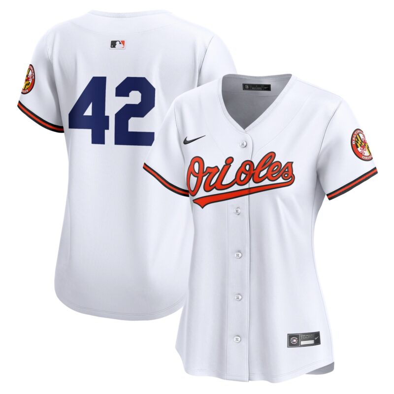 Baltimore Orioles Nike Women's 2024 Jackie Robinson Day Home Limited Jersey?? White