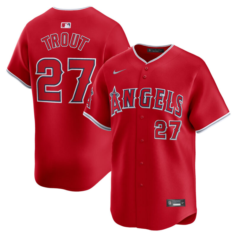 Mike Trout Los Angeles Angels Nike Alternate Limited Player Jersey?? Red